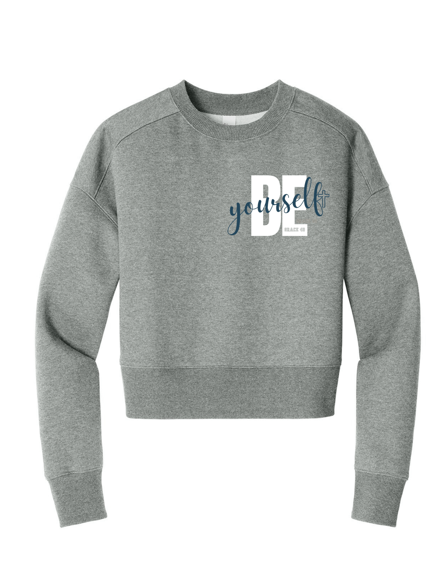 Be Yourself Crop Sweatshirt