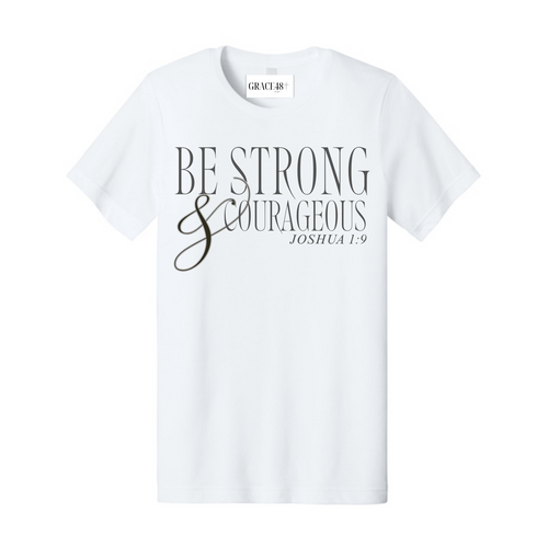 Be Strong and Courageous Youth Short Sleeve